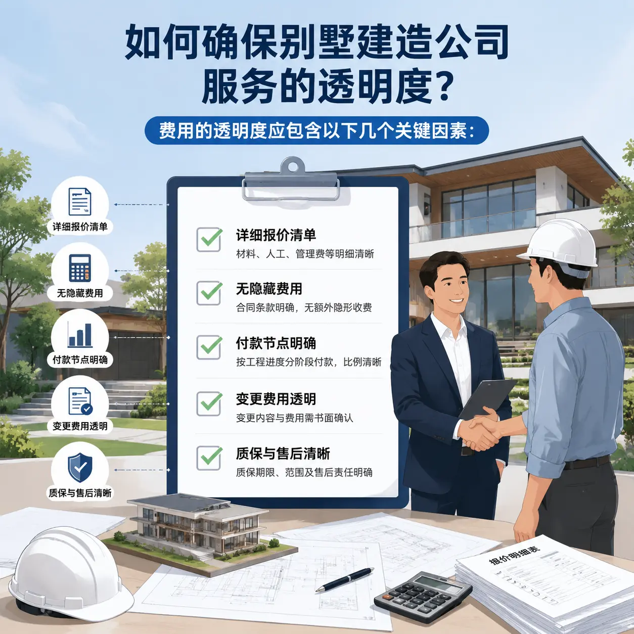 在 丹寨 如何确保别墅建造公司服务的透明度？