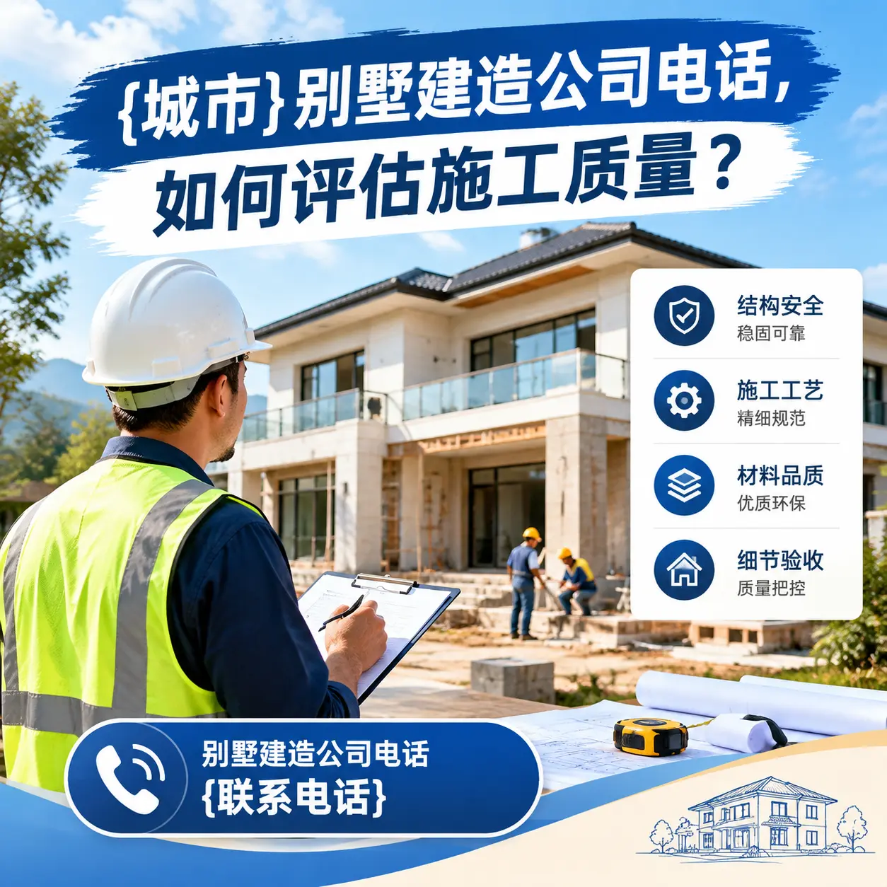 丹寨别墅建造公司电话,如何评估施工质量?