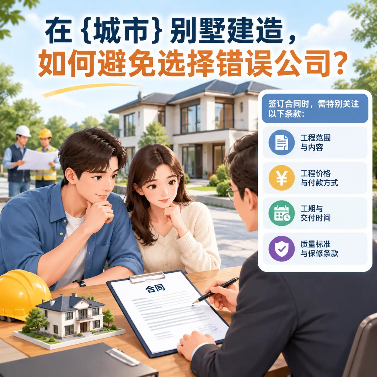 在 丹寨 别墅建造,如何避免选择错误公司?