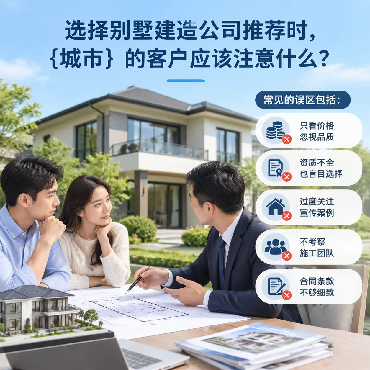 选择别墅建造公司推荐时,丹寨 的客户应该注意什么?