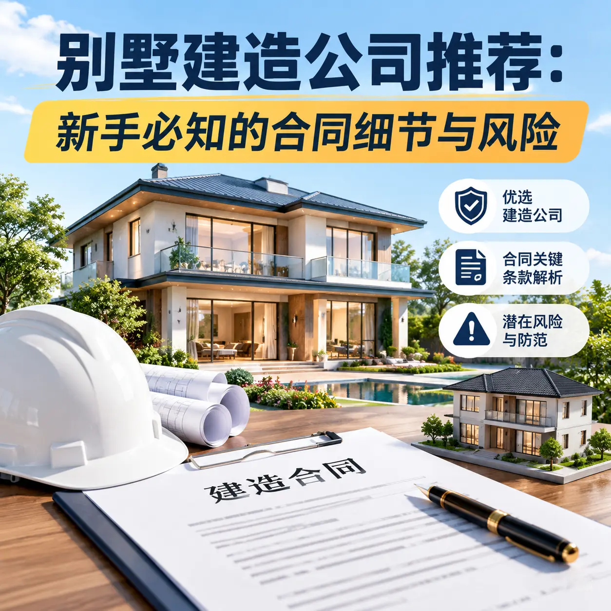 别墅建造公司推荐：新手必知的合同细节与风险