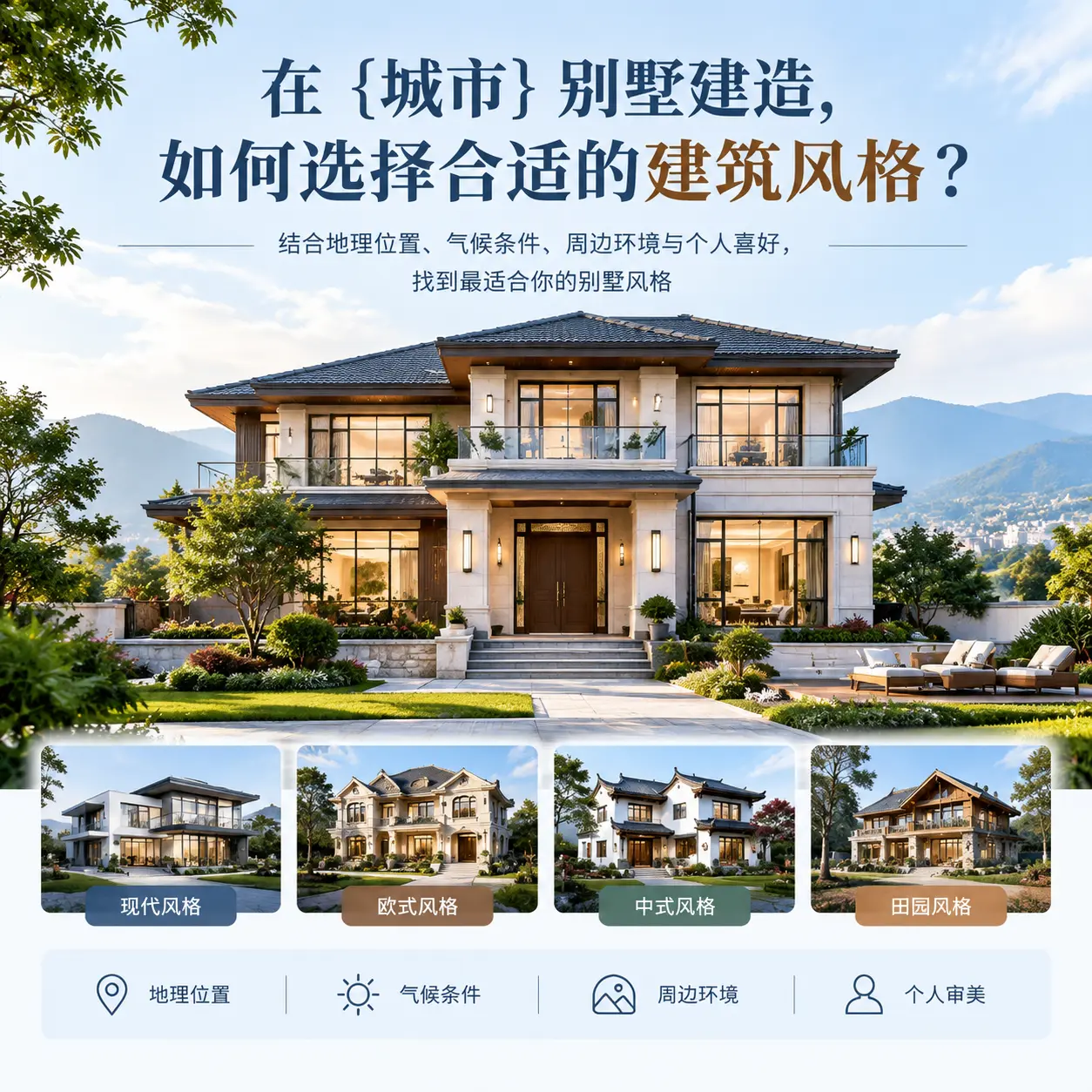 在 丹寨 别墅建造，如何选择合适的建筑风格？